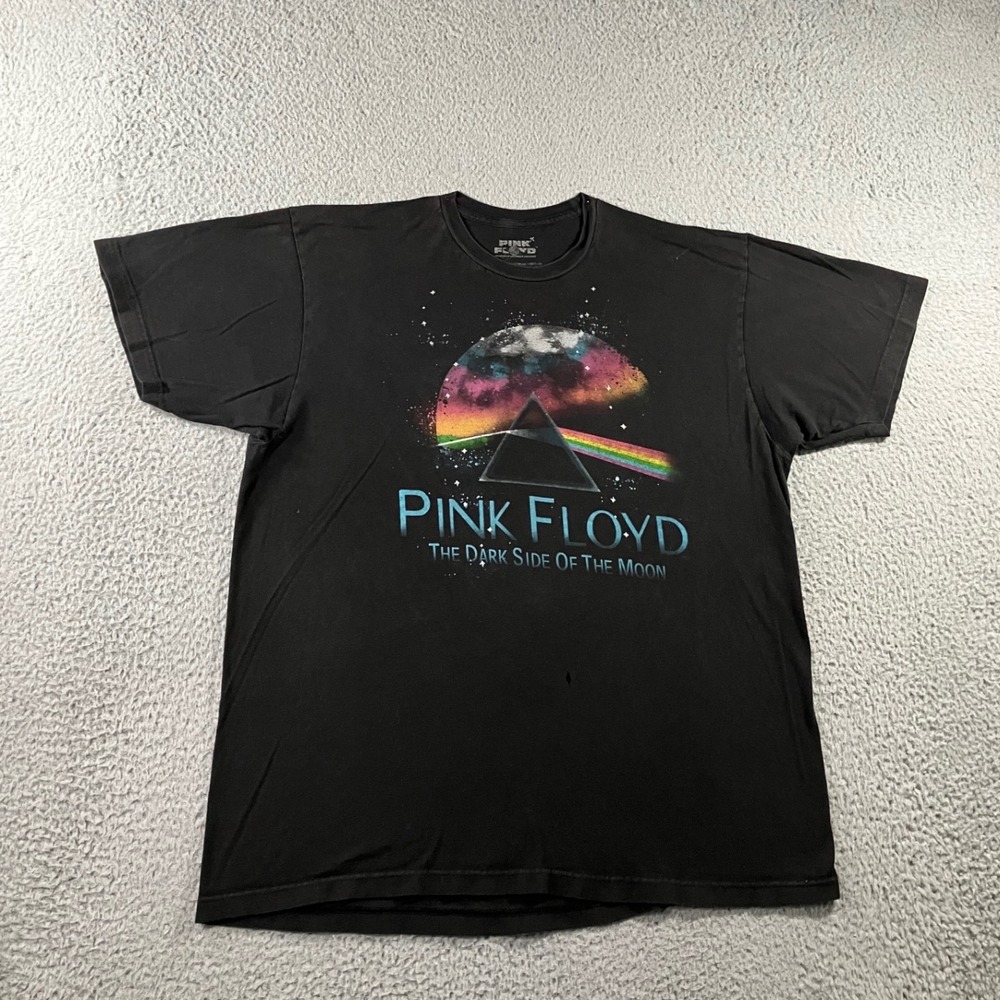Pink Floyd T Shirt XL The Dark Side of the Moon Galaxy Prism Graphic Band Black